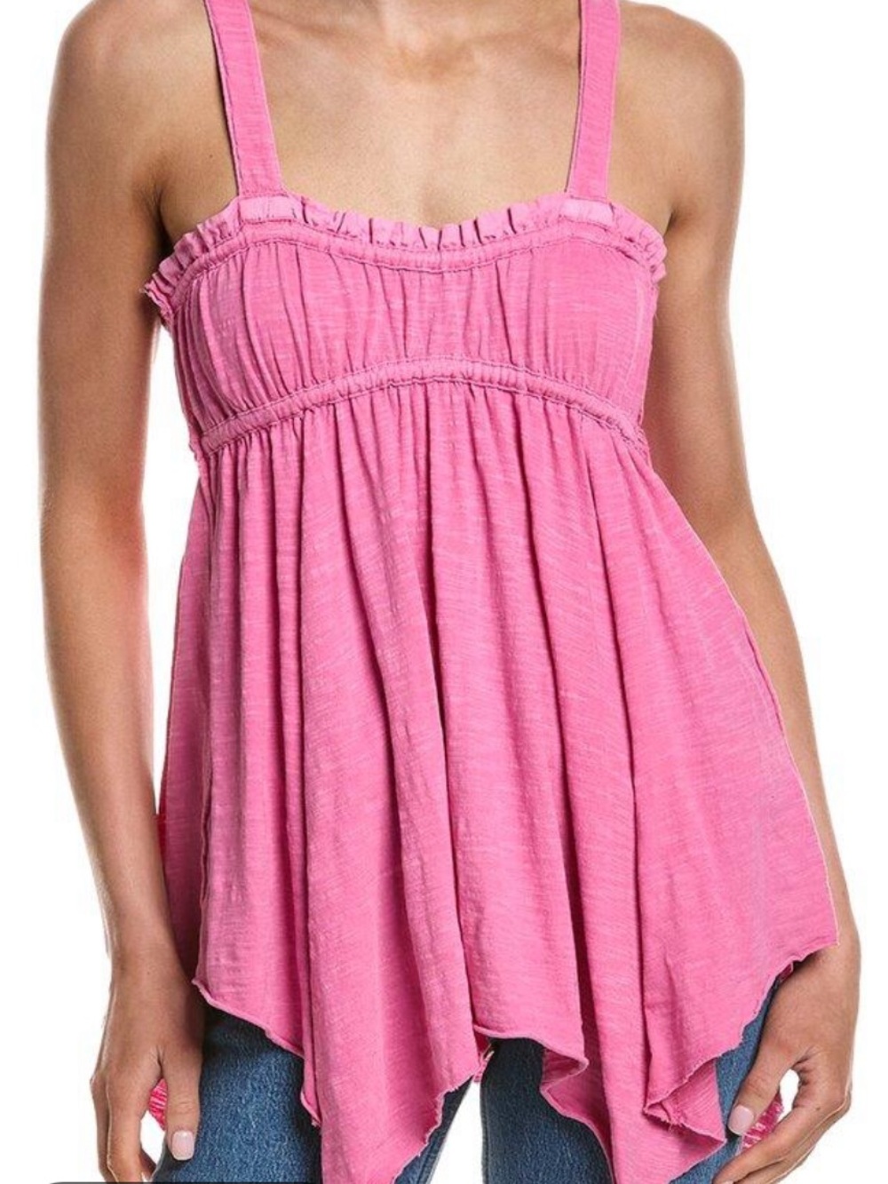Free People Amaryllis pink tank top